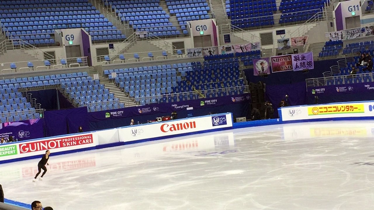 Mirai Nagasu 4CC 2017 SP practice 15022017
