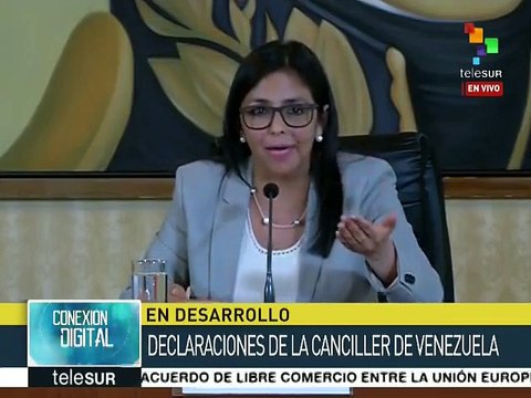 Pide canciller venezolana a EE.UU. relaciones basadas en el respeto