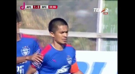Sunil Chhetri scores a scorcher to become the highest Indian goal scorer in the top division