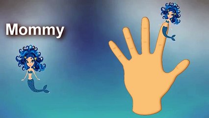 DADDY FINGER FAMILY SONG Mermaid Nursery Rhymes for Children Babies and Toddlers