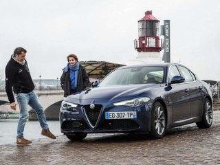 Franck Lagorce au volant de l'Alfa Romeo Giulia (diaporama vidéo)