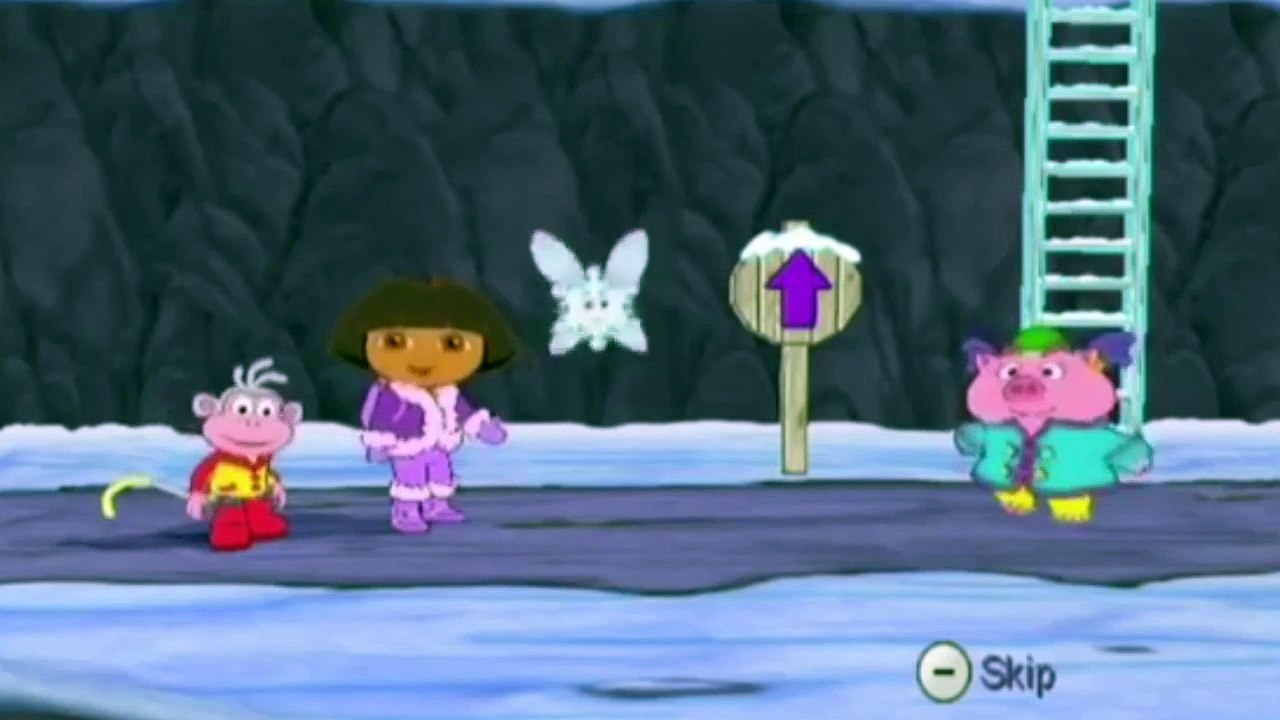 Dora la exploradora 3D Salva la Nieve de la Princesa inglés Completo Juego de Niños