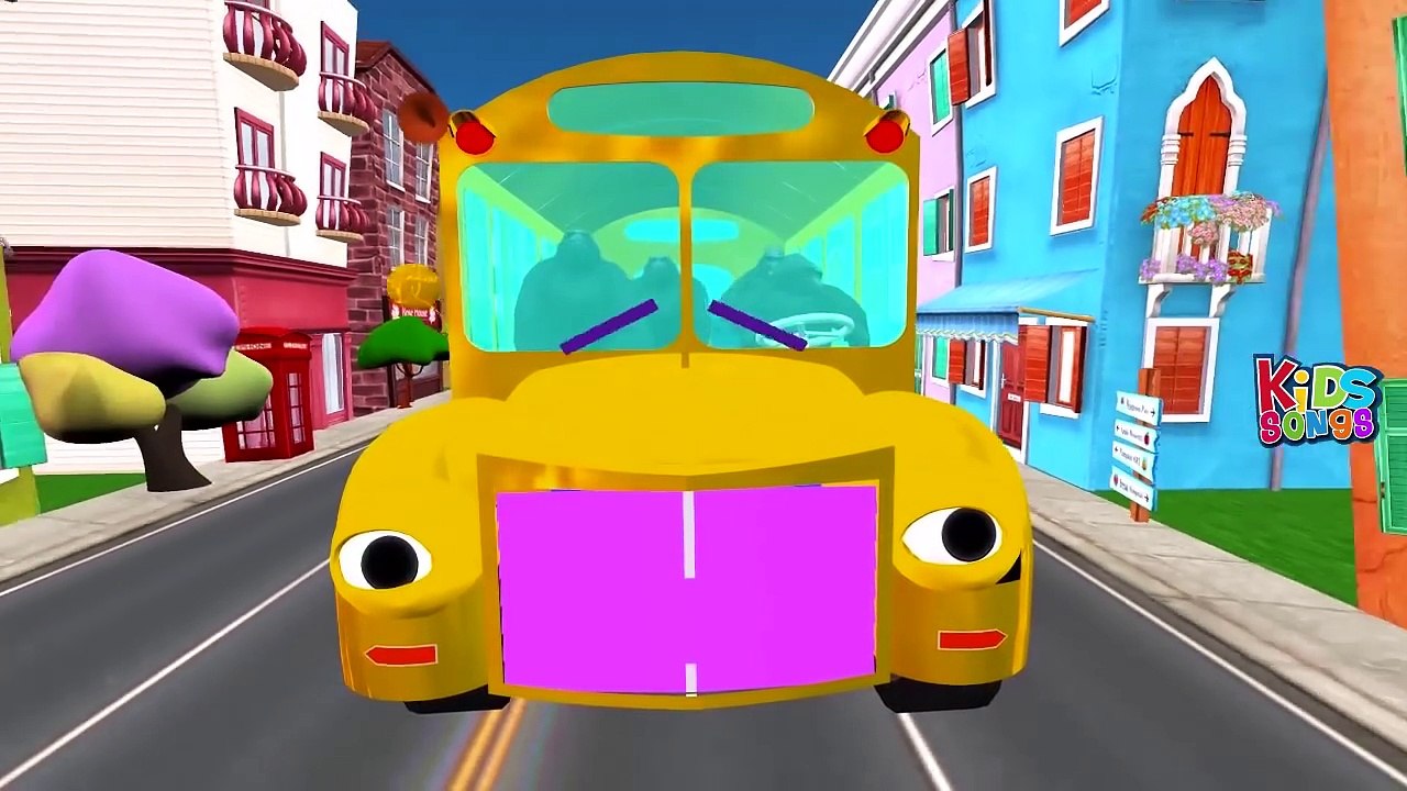 The Wheels on the Bus Animal Sounds Song Nursery Rhymes Compilation