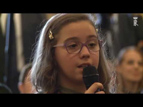 Roma - Incontro del Presidente Mattarella con le scuole primarie (13.02.17)