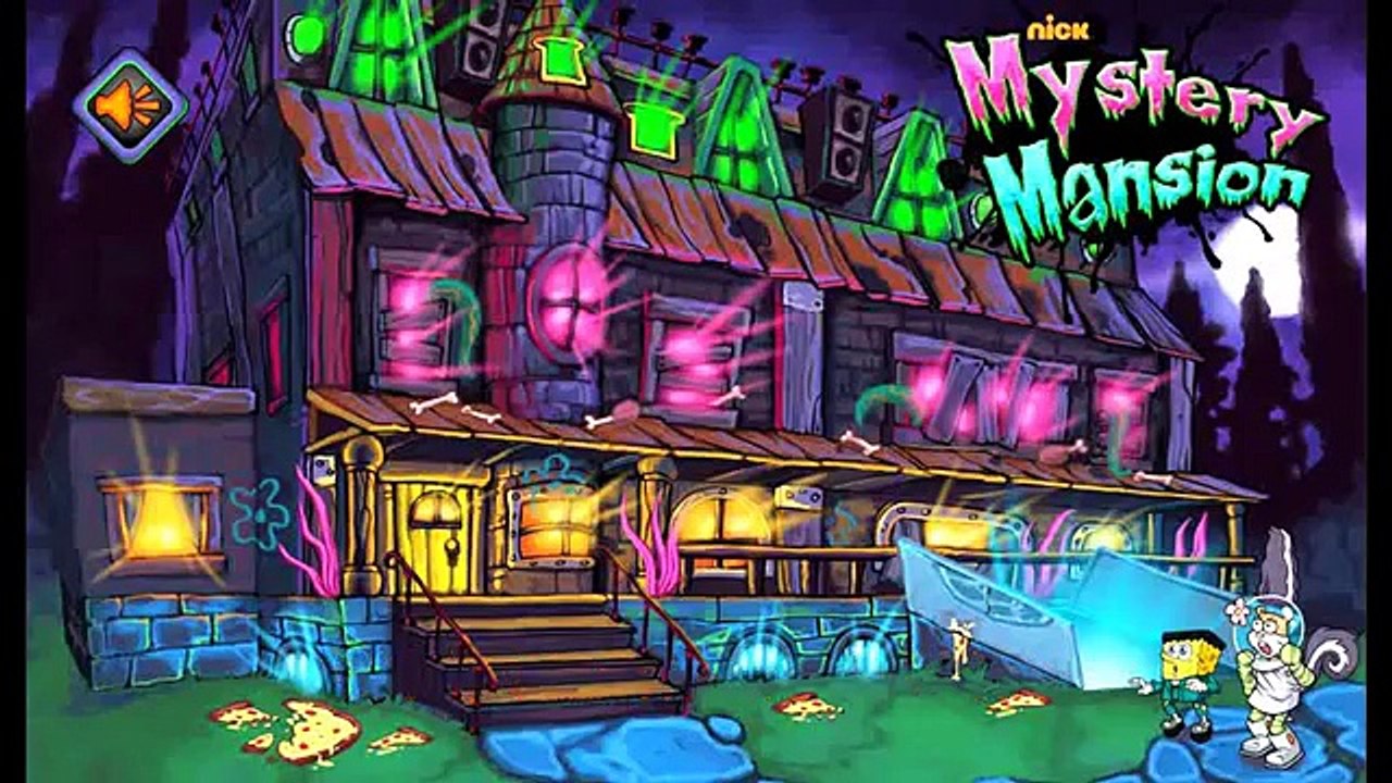 SpongeBob Squarepants Mystery Mansion - Cartoon Movie Game For Kids in English HD