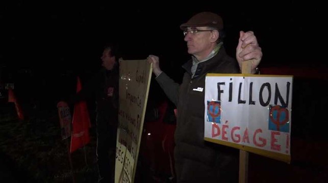 La CGT perturbe le meeting de François Fillon à Compiègne