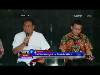 Patrialis Akbar Dibebastugaskan, MK Bentuk Majelis Kehormatan -  NET24