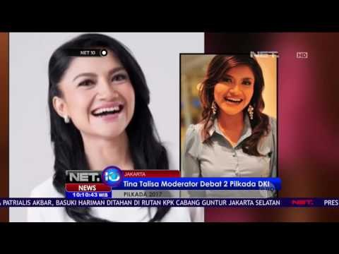 Tina Talisa Moderator Debat 2 Pilkada DKI - NET 10