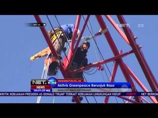 Aktivis Greenpeace Berunjuk Rasa Mengkritik Donald Trump - NET24