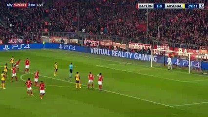 Alexis Sánchez Goal HD - Bayern Munich 1-1 Arsenal 15.02.2017 HD