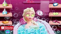 Elsa Beauty Bath - Frozen Princess Shower and Fashion Makeup Dress Up Full Game Episode