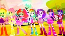 MY LITTLE PONY Equestria Girl Transform into Dreamworks Trolls Coloring Video- Kiddie Toys