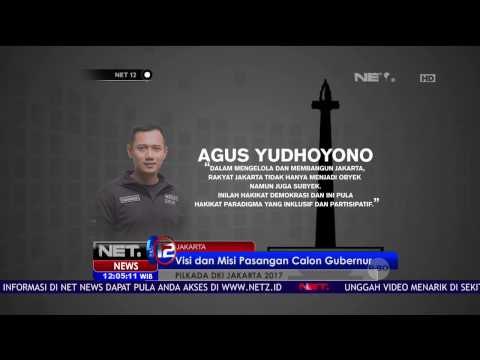 Inilah Visi Misi Pasangan Calon Gubernur & Wakil Gubernur DKI Jakarta 2017 - NET 12