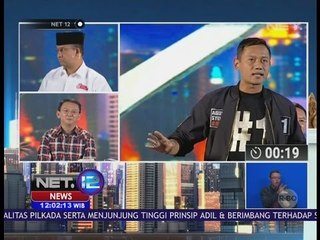Aksi Saling Sindir Warnai Debat Kedua Pilkada DKI Jakarta - NET 12