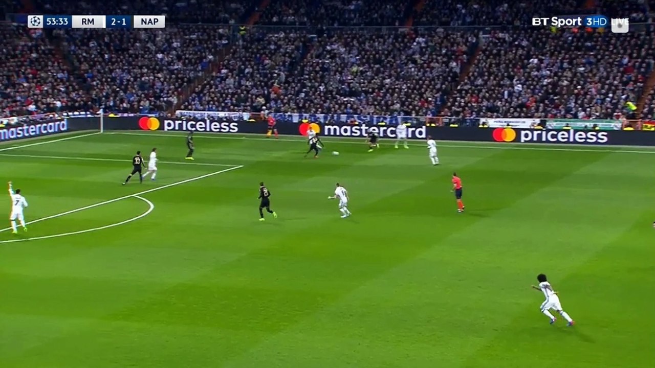 Casemiro Amazing Goal (3 - 1) Real Madrid vs Napoli