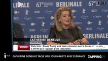 Catherine Deneuve tacle une journaliste avec élégance