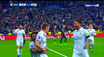 اهداف مباراة ريال مدريد ونابولي 3-1 الاهداف كاملة [15-2-2017] دوري ابطال اوروبا 2017 HD
