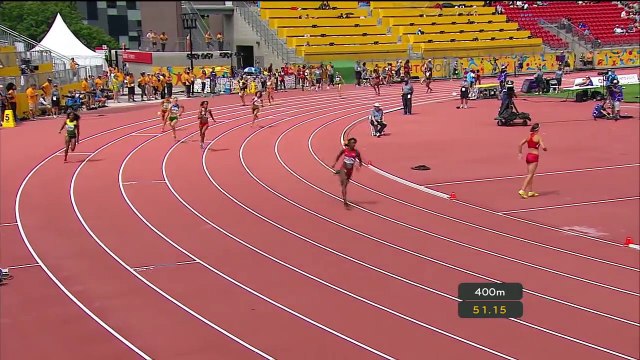 USA ⁄ Canada Women`s 4X400m relay Semi final 2 Pan American Games Toronto