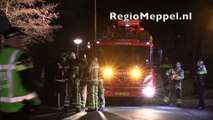 Grote brand in woonboerderij in Meppel