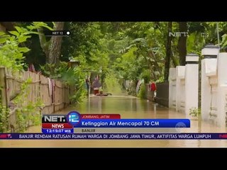 Live Report Terganggunya Aktivitas Warga Jombang Akibat Banjir - NET 12