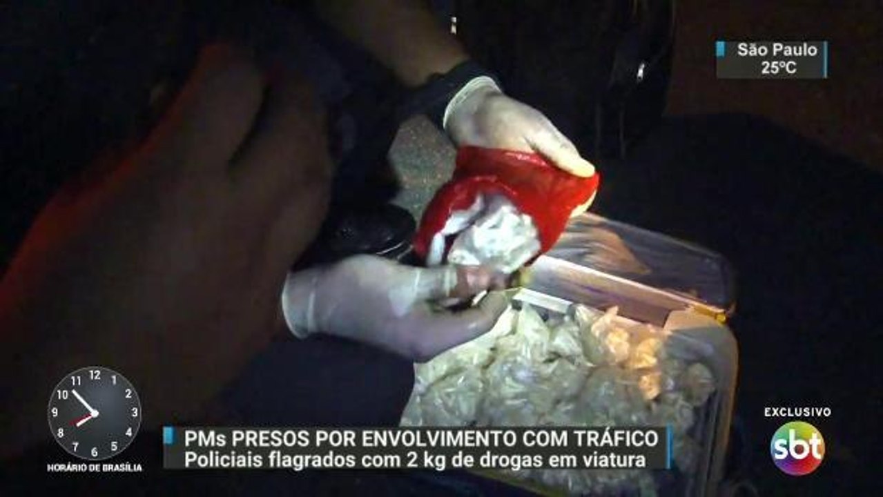 Exclusivo: Vídeo mostra prisão de policiais militares por tráfico de drogas