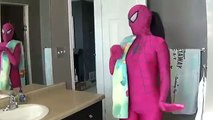 Pink Spidergirl vs Joker ! Snake in Toilet Prank ! T Rex battle Superhero Movie In Real Li