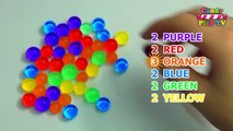 Learn Colors, Numbers 1 to 10 and How To Make Colors ORBEEZ! Giant Syringer Toy Jelly mons