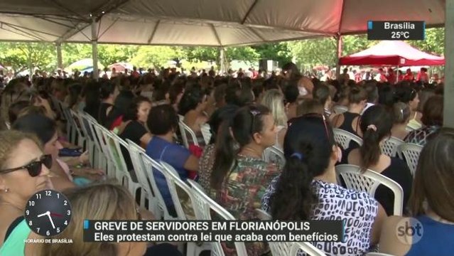 Em Florianópolis, greve de servidores completa 30 dias e afeta o comércio