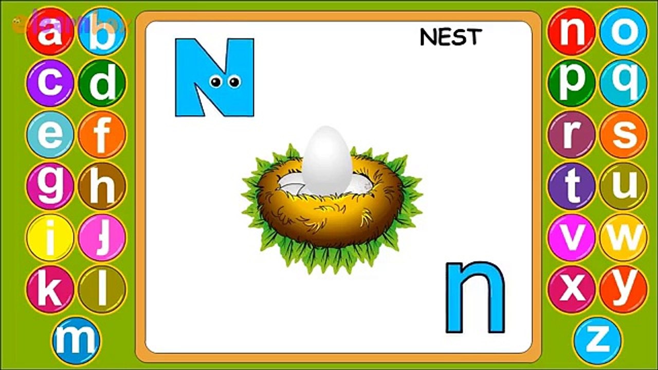 A for Apple Nursery Rhyme - ABC Song - Colors for Children - Bird Names Song