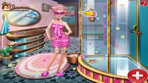 Super Barbie Sauna Flirting Barbie Kissing Ken Baby Games for Kids