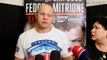 Fedor Emelianemko happy to be back with Scott Coker at Bellator 172, says future is up to God