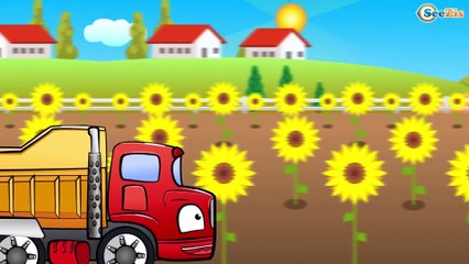 Car Cartoons for Children - Truck & Flowers for Friend - Videos and cartoons for kids. Episode 46