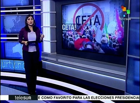 Europa: decenas de activistas rechazan el CETA