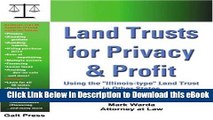 DOWNLOAD Land Trusts for Privacy   Profit: Using the 