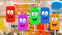 Lolly Ice Sweet Candy Finger Family Animation Nursery Rhyme Song with Surprise Eggs For Ki