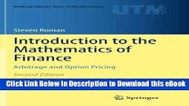 [Read Book] Introduction to the Mathematics of Finance: Arbitrage and Option Pricing