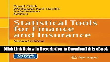 EPUB Download Statistical Tools for Finance and Insurance Kindle