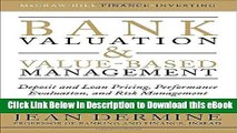 [Read Book] Bank Valuation and Value-Based Management: Deposit and Loan Pricing, Performance