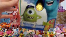 TOP 5 Monsters University Surprise Kinder Eggs unboxing MOSHI PIXAR compilation Play-Doh HD