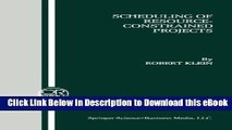 [Read Book] Scheduling of Resource-Constrained Projects (Operations Research/Computer Science
