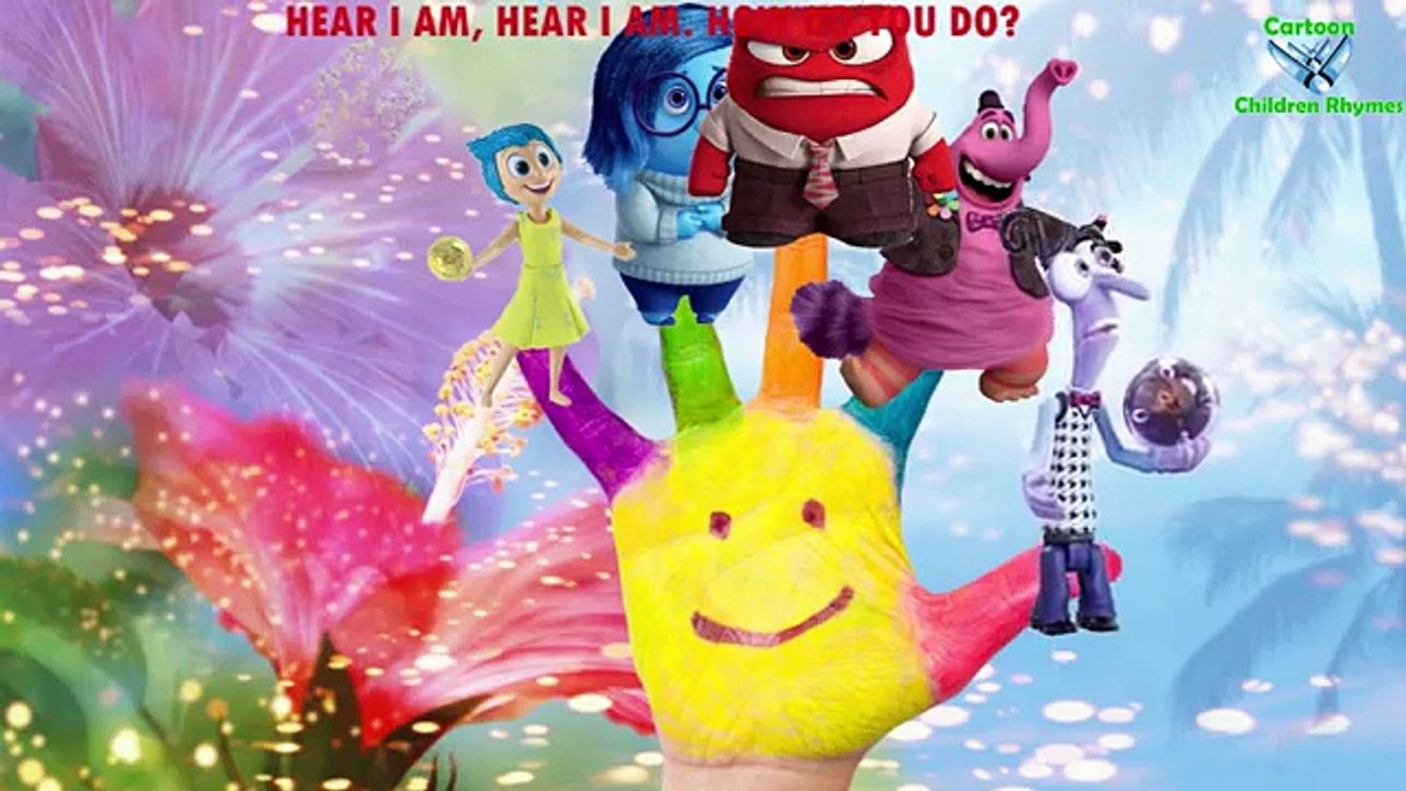 Inside Out Finger Family Nursery Rhymes For Cartoon children Rhymes