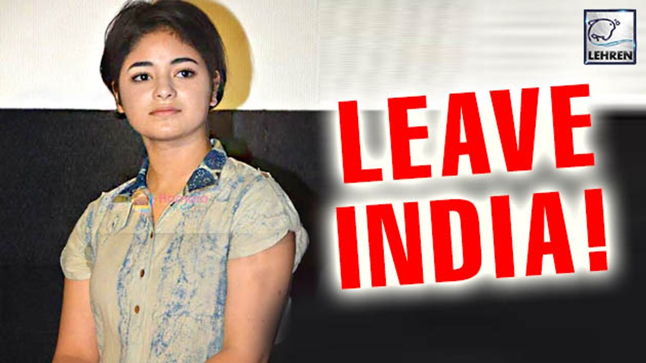 Dangal Actress Zaira Wasim SLAMMED Again | LehrenTV