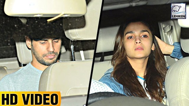 Sidharth Malhotra SPOTTED At Girlfriend Alia Bhatt's House | LehrenTV