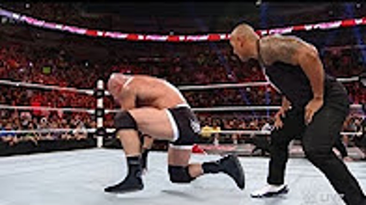 WWE Goldberg vs The Rock | OMG Goldberg nearly killed The Rock | Full Fight