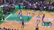 Robert Convington Dives into the Celtics Bench - Sixers vs Celtics - Feb 15, 2017 - 2017 NBA Season