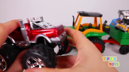 Police Tow Truck Towing Toy Vehicles for Kids
