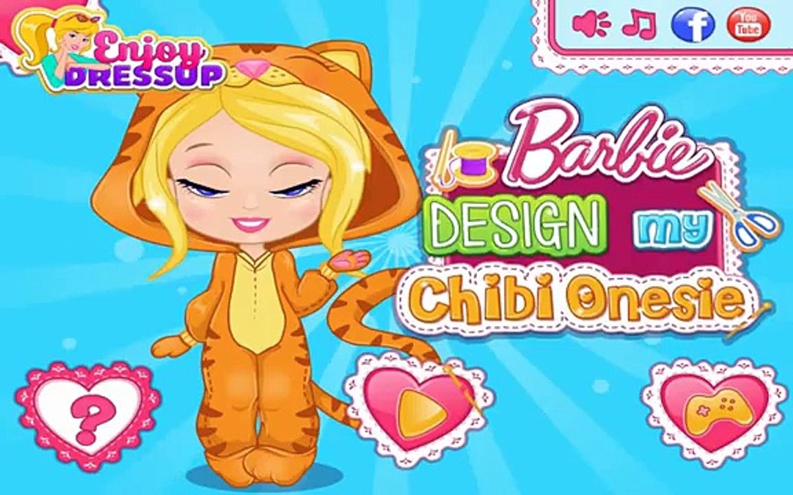 Barbie Design My Chibi Onesie Funny Design Game For Kids Video Dailymotion