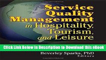 EPUB Download Service Quality Management in Hospitality, Tourism, and Leisure Mobi