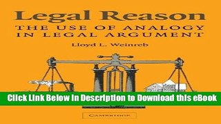 [Read Book] Legal Reason: The Use of Analogy in Legal Argument Mobi