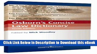 [Read Book] Osborn s Concise Law Dictionary Mobi